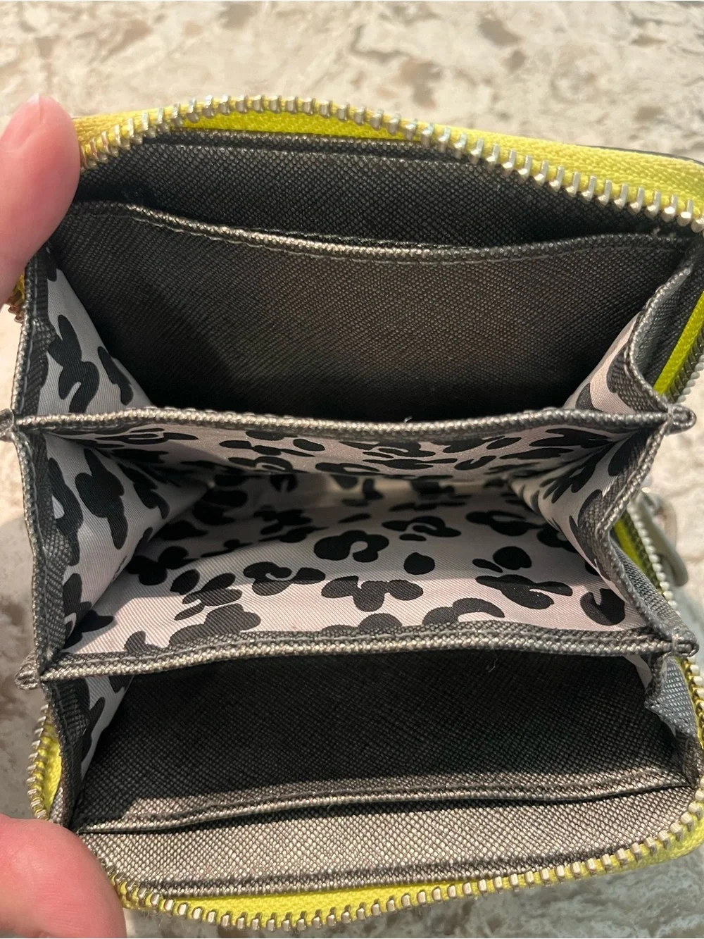 Rebecca Minkoff Bright Yellow Textured Zip Wristlet Wallet